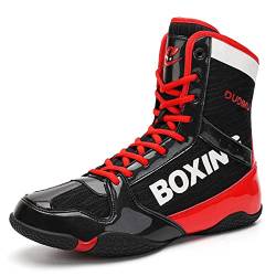 Boxschuhe Herren Wrestling Schuhe Jugendliche Muay Thai Kickboxen Sparring Boxers Trainers Kampfsport Schuhe Atmungsaktive Bodybuilding Boxen Stiefel36-46 von BLBK