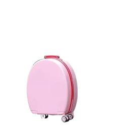 BLBTEDUAMDE 20''Rollgepäck Set Schüler Trolley Koffer Auf Rädern Cartoon Nette Abgerundete Gepäck for Mädchen Handgepäck (Color : 20 inch Pink) von BLBTEDUAMDE
