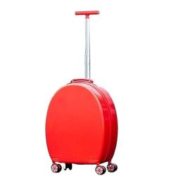 BLBTEDUAMDE 20''Rollgepäck Set Schüler Trolley Koffer Auf Rädern Cartoon Nette Abgerundete Gepäck for Mädchen Handgepäck (Color : 20 inch Red) von BLBTEDUAMDE