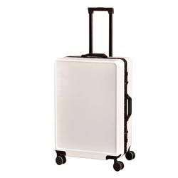 BLBTEDUAMDE Koffer Universal Mute Wheel Große Kapazität Aluminiumrahmen Koffer 20 Zoll Passwort Handgepäck mit Rädern Valises (Color : Yellow, Size : 20 inch) von BLBTEDUAMDE