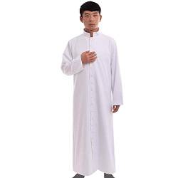 BLESSUME Cathoilc - Robe de prêtre romaine - Vêtements liturgiques, blanc, 3X-Large (3XL,Weiß) von BLESSUME