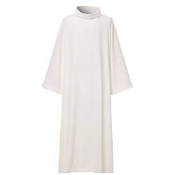 BLESSUME Catholic Church Clergy ALB Vestments Robe, Elfenbein, Weiß, XL von BLESSUME