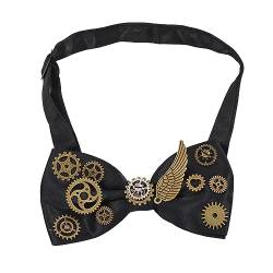 BLESSUME Steampunk Gothic Krawatte Retro Vintage Zubehör, Schwarz 6, Einheitsgröße von BLESSUME