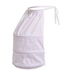 BLESSUME Viktorianisches Kleid Pannier Petticoat, Weiß 1 von BLESSUME