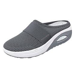 Orthopädische Schuhe Damen Air Cushion Diabetiker Nettjade Schuhe Slip-On Sportschuhe Sabots Mit Luftkissen Wmshoe Hausschuhe Frauen Walkingschuhe Bequeme Laufschuhe Volleyball Sneaker Turnschuhe von BLIBUNALA