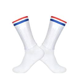 BLOMDE Anti Slip Silikon Sommer Aero Socken Radsport Socken Männer Fahrrad Sport Laufen Fahrradsocken-F_2 Paare39-45. von BLOMDE