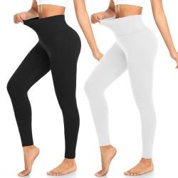 BLONGW Leggings Damen High Waist, Blickdicht Sport Leggins Elastisch Yogahose Sporthose mit Bauchkontrolle für Yoga Gym Fitness Outdoor von BLONGW