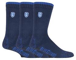 3er Pack Herren Robust Arbeitssocken | Blueguard | Baumwolle Work Socken mit Verstärkt | 39-42 & 43-46 (39-42, Blau) von BLUE GUARD