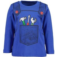 Blue Seven Langarmshirt Blue Seven Baby Jungen Langarmshirt Werkzeug royalblau (1-tlg) von BLUE SEVEN