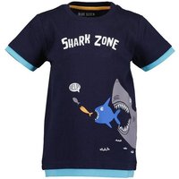 Blue Seven T-Shirt Blue Seven® Jungen T-Shirt Hai Doppelshirt Optik von BLUE SEVEN