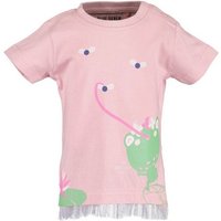 Blue Seven T-Shirt Blue Seven Baby Mädchen T-Shirt "Frosch" in rosa aus reiner Baumwolle, mit Frontprint von BLUE SEVEN