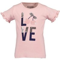 Blue Seven T-Shirt Kinder Mädchen Kurzarmshirt Love mit Pailletten-Applikation Kirsche von BLUE SEVEN