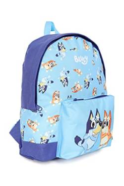 BLUEY Offizieller Bingo Kinder-Rucksack, Kinderrucksack, Schultasche, Rucksack blau, blau von BLUEY