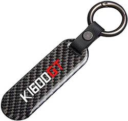 BLuvos Motorrad Schlüsselanhänger Motorrad Kohlefaser Leder Seil Schlüsselanhänger,Car Keychain Passt für Bmw K1600GT K1600 GT K 1600 Schlüsselanhänger Zubehör von BLuvos