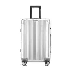 BMDOZRL Handgepäck Koffer Ganzaluminium-Magnesiumlegierungs-Trolleykoffer, Aluminiumlegierungs-Koffer, Metallkoffer, tragbarer Koffer, Reisekoffer (Color : F, Size : 30inch) von BMDOZRL