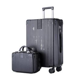 BMDOZRL Handgepäck Koffer Gepäck-Set, Koffer, Trolley, Passwort-Box, großes Fassungsvermögen, tragbarer Koffer for Geschäftsreisen (Color : F, Size : 20in) von BMDOZRL