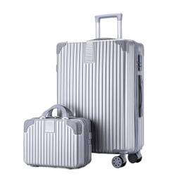 BMDOZRL Handgepäck Koffer Gepäck-Set, Koffer, Trolley, Passwort-Box, großes Fassungsvermögen, tragbarer Koffer for Geschäftsreisen (Color : G, Size : 22in) von BMDOZRL