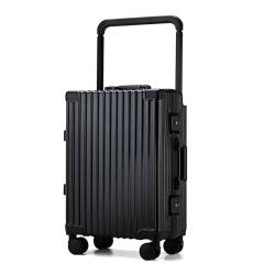 BMDOZRL Handgepäck Koffer Gepäck-Trolley mit Universalrad, Passwort-Koffer, Reisekoffer, tragbarer Trolley-Koffer aus Aluminiumlegierung (Color : B, Size : 20in) von BMDOZRL