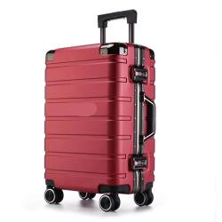 BMDOZRL Handgepäck Koffer Gepäck Universal Wheel Trolley Case Passwort Koffer Einfacher Koffer Tragbarer Koffer Boarding Koffer (Color : D, Size : 20in) von BMDOZRL