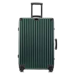 BMDOZRL Handgepäck Koffer Retro-Koffer, Aluminiumrahmen, Trolley-Koffer, Universal-Rad-Boarding-Koffer, multifunktionaler tragbarer Koffer (Color : A, Size : 24in) von BMDOZRL