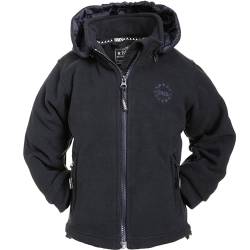 BMS Fleecejacke mit abnehmbarer Kapuze, Marine, Größe 110 von BMS