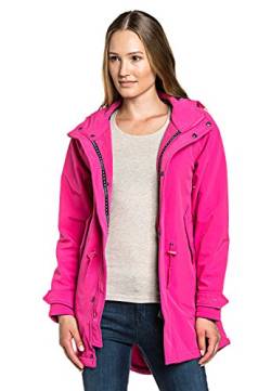 BMS HafenCity Coat SoftShell - Damenkurzmantel - pink - 40 von BMS