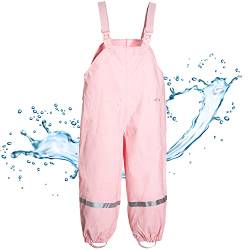 BMS Kinder Regenhose wasserdichte Matschhose Winddicht Regenlatzhose Buddelhose für Mädchen von BMS