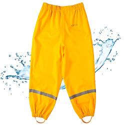 BMS Regenbundhose, wasserdicht für Jungen in Gelb Größe 122 von BMS