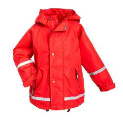BMS atmungsaktive Regenjacke für Kinder, rot, Größe 104 von BMS