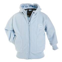 BMS leichte atmungsaktive Fleecejacke mit Kapuze - hellblau - 122 von BMS