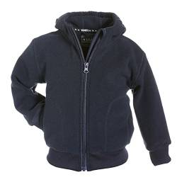 BMS leichte atmungsaktive Fleecejacke mit Kapuze - marine - 122 von BMS