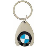 BMW Schlüsselanhänger BMW Schlüsselanhänger mit Einkaufswagenchip Keyring Chip 80272446749 (1-tlg) von BMW