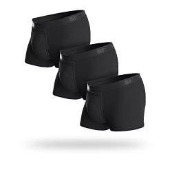 BN3TH Herren-Boxershorts, 3er-Pack, Schwarz, Large von BN3TH