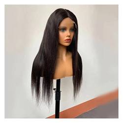 4 x 4 Seide Top Closer Wig Echthaar, 150 % Dichte, Seiden-Top-Lace, Front-Haar, für den Alltag oder die Party (Farbe: A, Größe: 12 Zoll) von BNNP