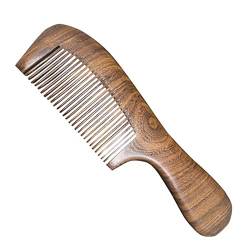 Kämmbürste für Männer und Frauen Haar Kammholz Salon lange breite Zahn Haar Kämme Home Holz Kamm Massage Haarwerkzeuge for Männer Frauen Verwicklungsfreie Haarbürste ( Color : A ) von BNNP