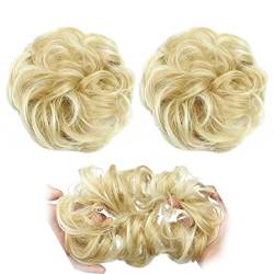 Messy Bun Stirnband Synthetischer Dutt Messy Dutt Donut Bun Curly Dutt mit elastischem Gummiband Pferdeschwanz-Verlängerungen Haarknoten for Frauen Haarknoten Unsichtbarer Haarknoten (Color : 22H613 von BNNP