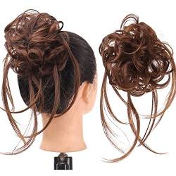 Messy Bun Stirnband Synthetischer Haarknoten mit elastischem Kamm Messy Bun Locken Haarknoten Frauen Perücke Haarverlängerungen Haarschmuck Haarknoten Unsichtbarer Haarknoten (Color : SW205-01) von BNNP