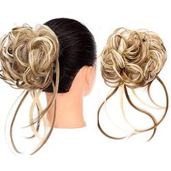 Messy Bun Stirnband Synthetischer Haarknoten mit elastischem Kamm Messy Bun Locken Haarknoten Frauen Perücke Haarverlängerungen Haarschmuck Haarknoten Unsichtbarer Haarknoten (Color : SW205-06) von BNNP