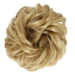 Messy Bun Stirnband Synthetischer Messy Bun Donut Bun Pferdeschwanz Haarverlängerung Haarknoten mit elastischem Gummiband Haarknoten for Frauen Haarknoten Unsichtbarer Haarknoten (Color : 22H27) von BNNP