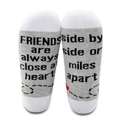 2 Paar Socken für beste Freunde, Geschenke für lange Distanzen, Freundschafts-Geschenke für Seelenschwestern, BFF von BNQL