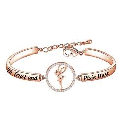 BNQL Faith Trust and Pixie Staub-Armband, Märchen-Schmuck, Geburtstagsgeschenk für Sie, 5.5 inches, Edelstahl von BNQL