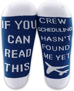 Pilot Gifts Trust Me I'm a Pilot Socken Luftfahrt Geschenke Linker Ruder Rechts Ruder Socken Luftfahrt Thema Geschenke, 1 Paar Terminplaner, 42 von BNQL