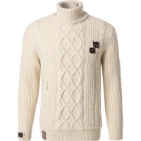 BOB Herren Rollkragenpullover beige unifarben von BOB