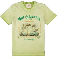 BOB Herren T-Shirt grün Baumwolle von BOB
