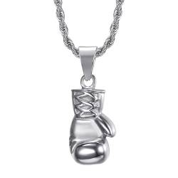 BOBIJOO JEWELRY - Anhänger Halskette Boxhandschuh Edelstahl Silber Mann Frau Kette enthalten von BOBIJOO JEWELRY