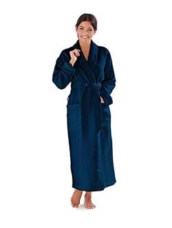 Boca Terry Damen Bademantel, Luxus Mikrofaser Bademantel, Lange Hotel Spa Bademäntel für Frauen, Reguläre und Übergrößen, navy, XX-Large von BOCA BT TERRY