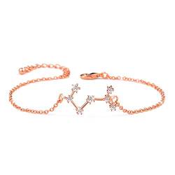 BOCHOI Skorpion Sternzeichen Armbänder für Damen Mädchen, Mama Tochter - Freundin Geschenk Geburtstag Armband, Roségold von BOCHOI