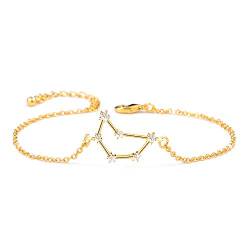 BOCHOI Steinbock Sternzeichen Armbänder für Damen Mädchen, Mama Tochter - Freundin Geschenk Geburtstag Armband, Gold von BOCHOI