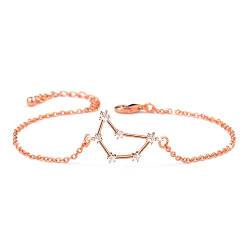 BOCHOI Steinbock Sternzeichen Armbänder für Damen Mädchen, Mama Tochter - Freundin Geschenk Geburtstag Armband, Roségold von BOCHOI