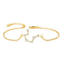 BOCHOI Wassermann Sternzeichen Armbänder für Damen Mädchen, Mama Tochter - Freundin Geschenk Geburtstag Armband, Gold von BOCHOI